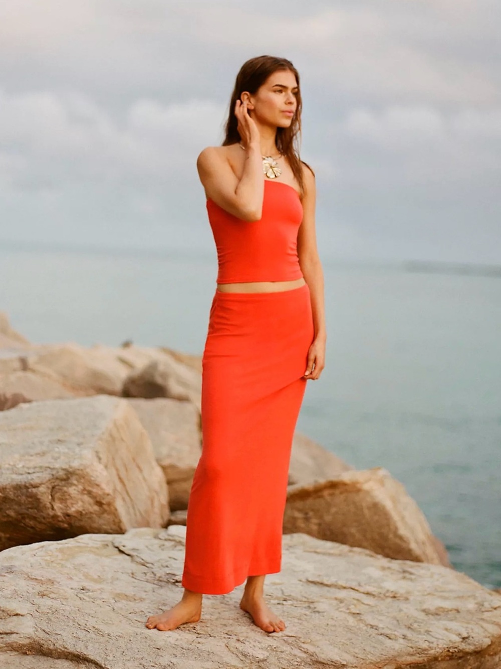NWT Free People x Free-est Good Feels Tube Top & Maxi Skirt Set - Picture 6 of 8